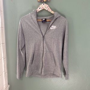 Nike Light Gray Zip Up Jacket Size XL